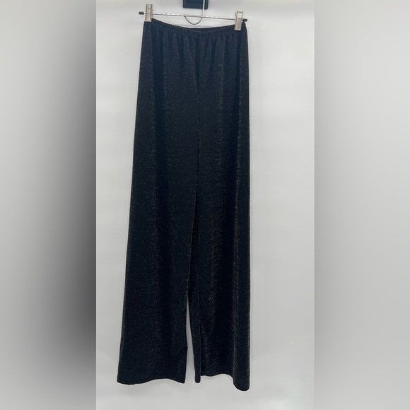 Boohoo Shiny Wide Leg Pants Women Long Pants  Size 2 - Picture 2 of 8
